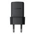 Baseus Palm Fast Charger 1C 20W EU Cluster Black (with Baseus Mini White Cable USB-C to USB-C 60W (20V/3A) 1m Cluster Black)